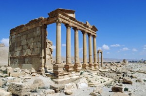 Ruins of Perystilgrave temple, Palmyra Syria