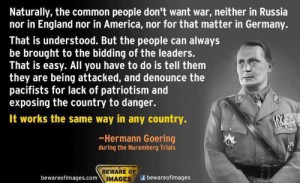Herman Goerring quote about propaganda and war
