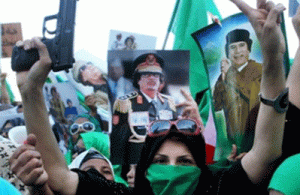 Gaddafi supporters in Libya, 2011