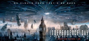 Independence Day: Resurgence. Theatrical poster, London.