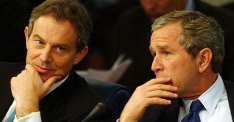 Tony Blair and George W. Bush