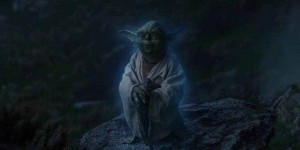 Yoda in THE LAST JEDI