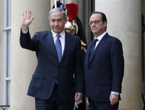 Benjamin Netanyahu and Francois Hollande, Paris March 2015