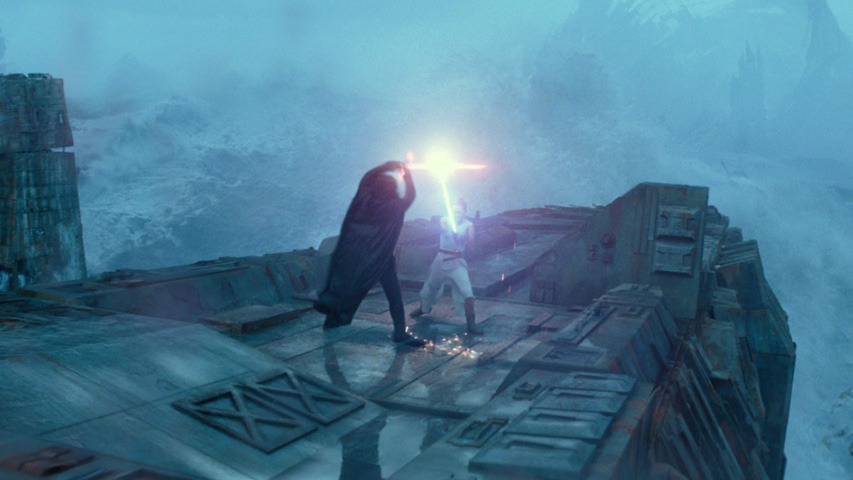 Rey vs Kylo Ren on Death Star