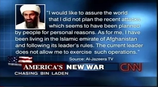 Osama bin Laden quote 9/11