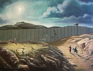 Nativity Bethlehem: Banksy satire