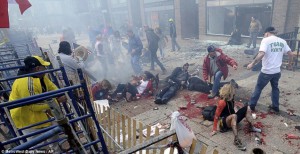 Boston Marathon bombing photo