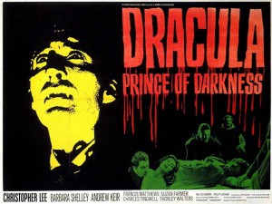 Dracula film poster, Christopher Lee