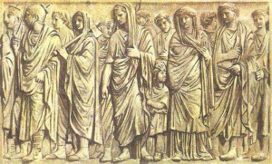 The imperial family of Augustus, depicted in stone relief