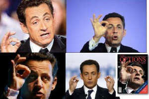 Nicolas Sarkosy, Illuminati hand signs