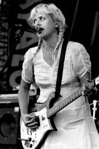 Kat Bjieland of Babes in Toyland performing onstage