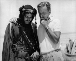 David Lean directing Omar Sharif in Lawrence of Arabia, 1963