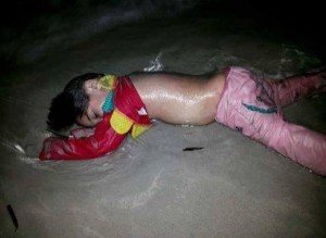 Drowned refugee child, 2015