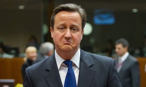 David Cameron sad face