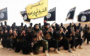 Islamic State fighters in Mosqul, Iraq