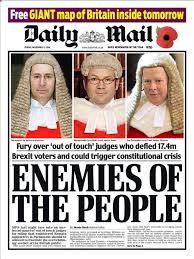 Daily Mail 'Enemies of the People' Brexit headline