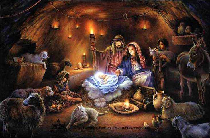 Nativity scene artwork