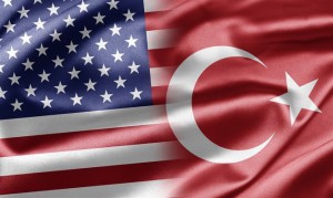 Turkey and USA flags