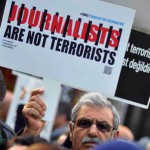 Turkish protests against arrest of journalists