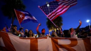 Cuba protests in Miami, 2021