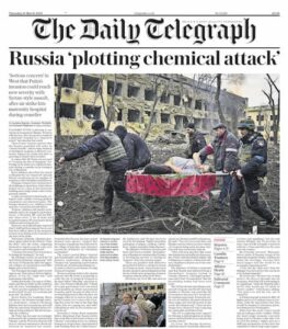 Russia planning chemical attack in Ukraine