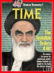 Time Magazine 1989: Ayatollah Khomeini Fatwa Salman Rushdie