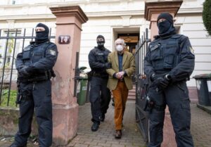 Heinrich XIII Prinz Reuss being arrested in Germany