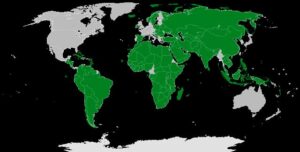 Countries that recognise Palestinian state.