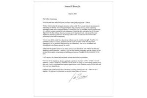 Biden letter, 2024 election