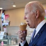Biden eating ice cream