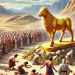 the Israelites worshipping the golden calf