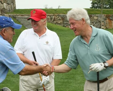 Bill Clinton and Donald Trump