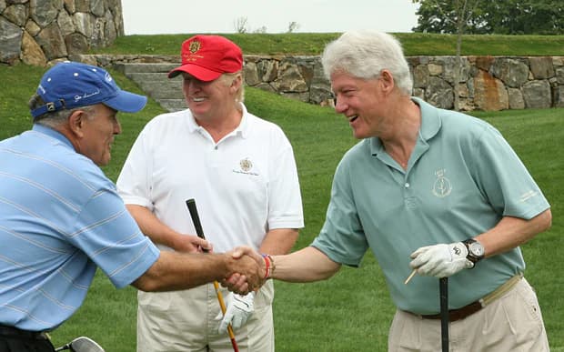 Bill Clinton and Donald Trump