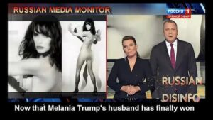 Melania Trump naked, Russian TV