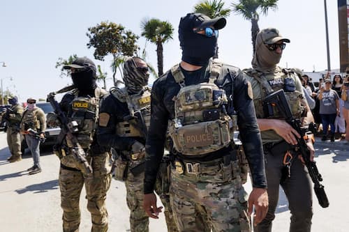 Masked ICE Agents