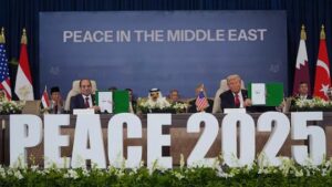 Trump 2025 peace signing, Egypt