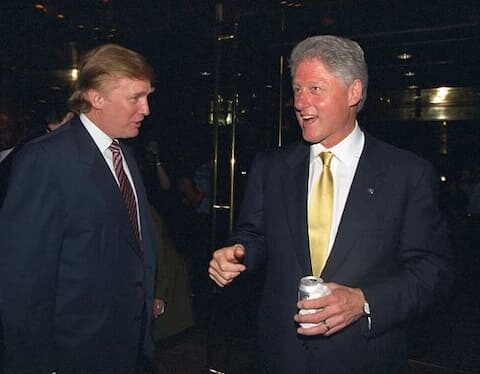 Donald Trump and Bill Clinton