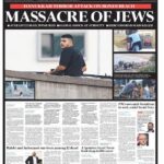 The Australian, newspaper headline: Bondi beach massacre.