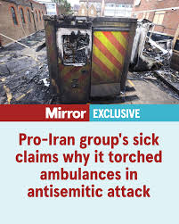 Golders Green Ambulance Attack headline