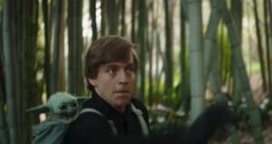 Luke Skywalker and Grogu screenshot