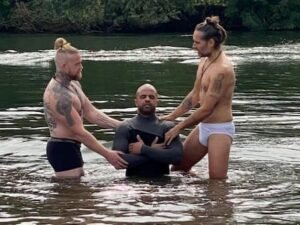 Russell Brand baptism